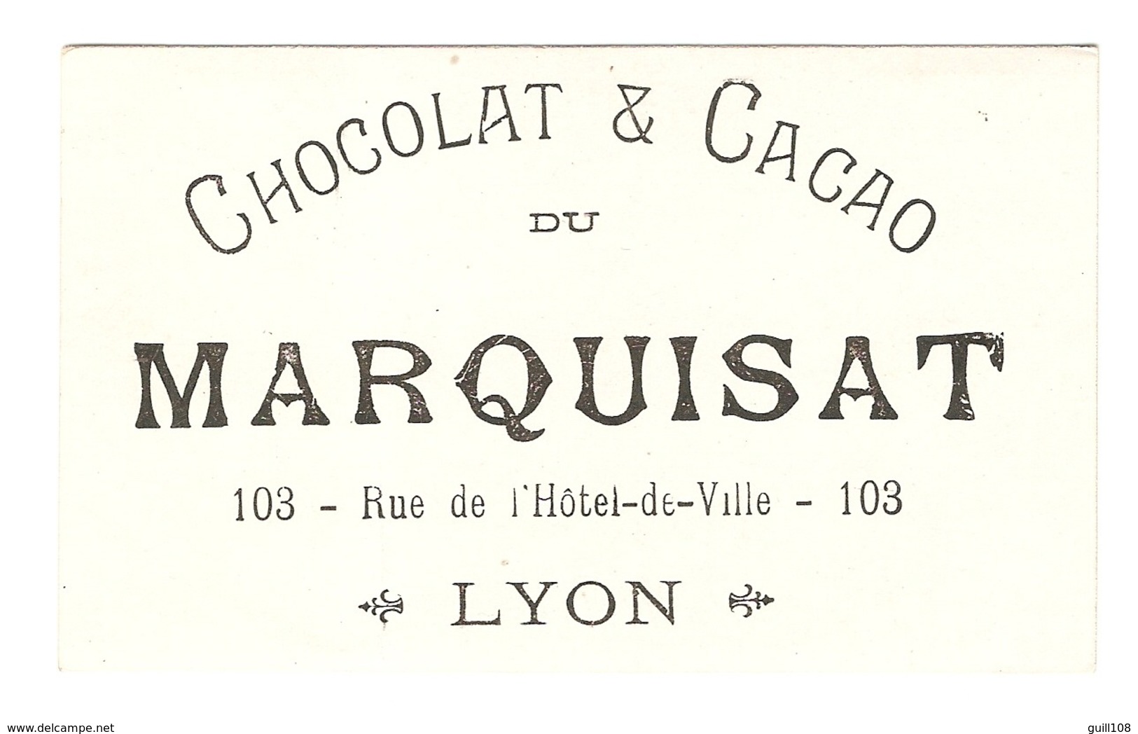 Chromo Chocolat Du Marquisat Lyon Bateaux De Pêche Bretons Bretagne Marine Mer Voile Voilier Port A15-116 - Sonstige & Ohne Zuordnung