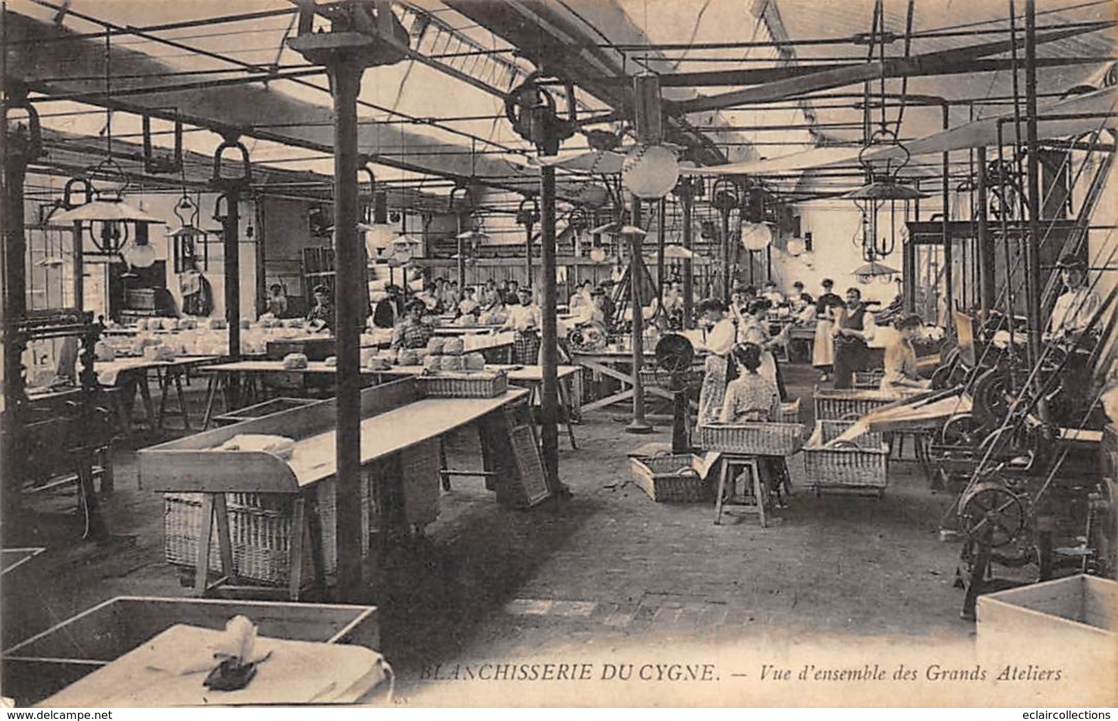 Thème.  Métiers Divers. Textile    Ateliers De La Blanchisserie Du Cygne    (Voir Scan) - Andere & Zonder Classificatie