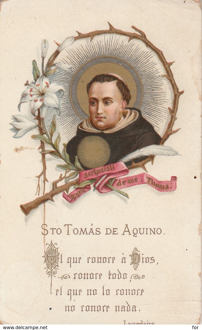 Sto Tomas De Aquino - Devotion Images