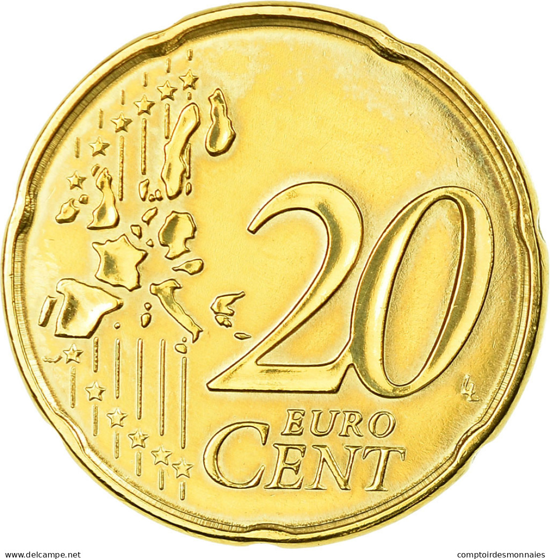 France, 20 Euro Cent, 1999, SUP, Laiton, Gadoury:4., KM:1286 - France