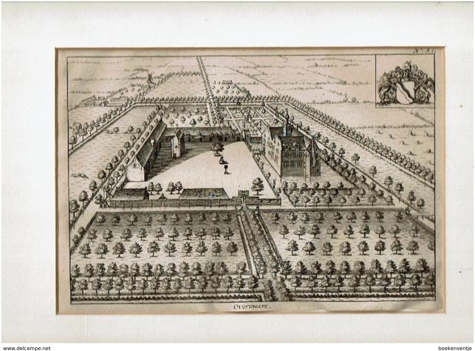 Ets - Overmeere Blockhuyse Naar Sanderus 1728 - Prenten & Gravure