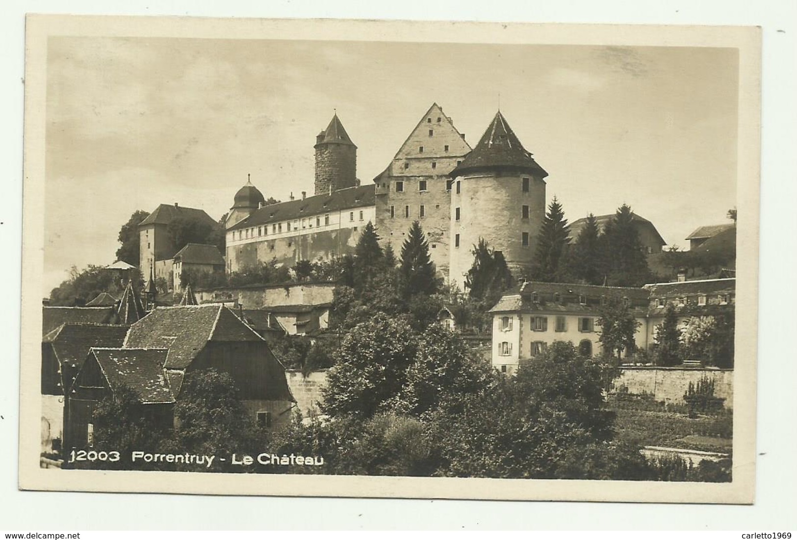 PORRENTRUY - LE CHATEAU    VIAGGIATA FP - Porrentruy