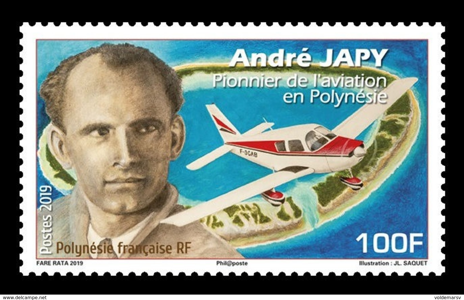 French Polynesia 2019 Mih. 1420 Aviation Pioneer Andre Japy MNH ** - Neufs