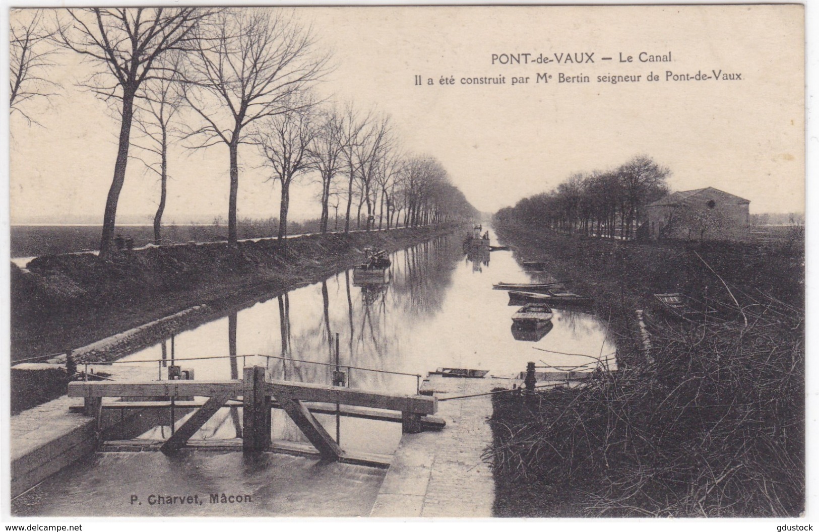 Ain - Pont-de-Vaux - Le Canal Il A été Construit Par Me Bertin Seigneur De Pont-de-Vaux - Pont-de-Vaux