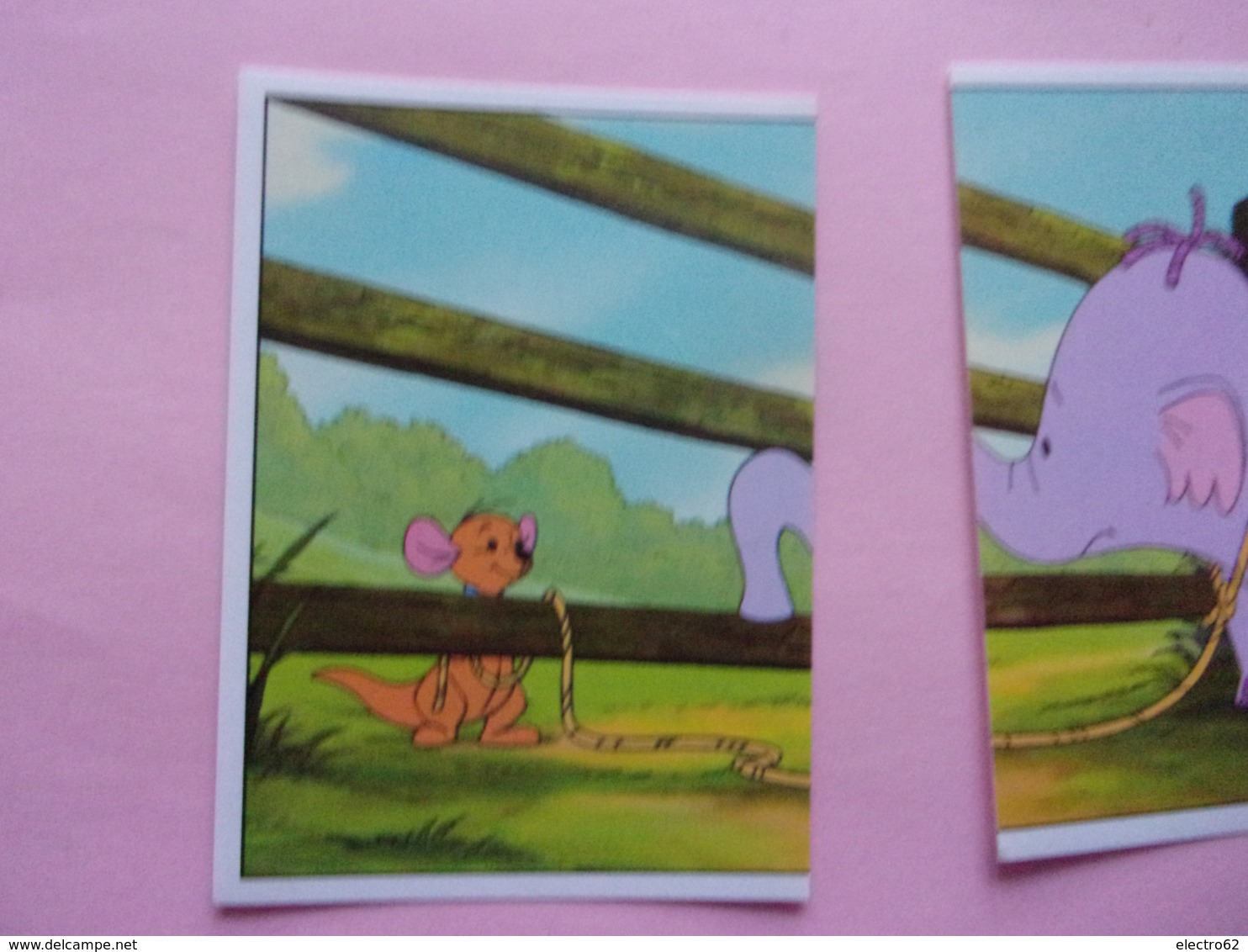 PANINI Winnie L'ourson Et L'éfélant Disney N°83 & 84 éléphant Elefant Elefante Elephant Kangourou Kanguru - Franse Uitgave