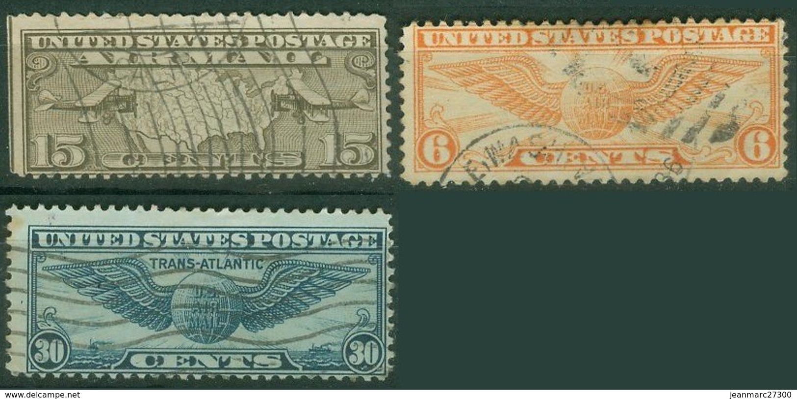 Amériques - Etats Unis Poste Aérienne N° 8 15A 25 Oblitérés - 1a. 1918-1940 Oblitérés