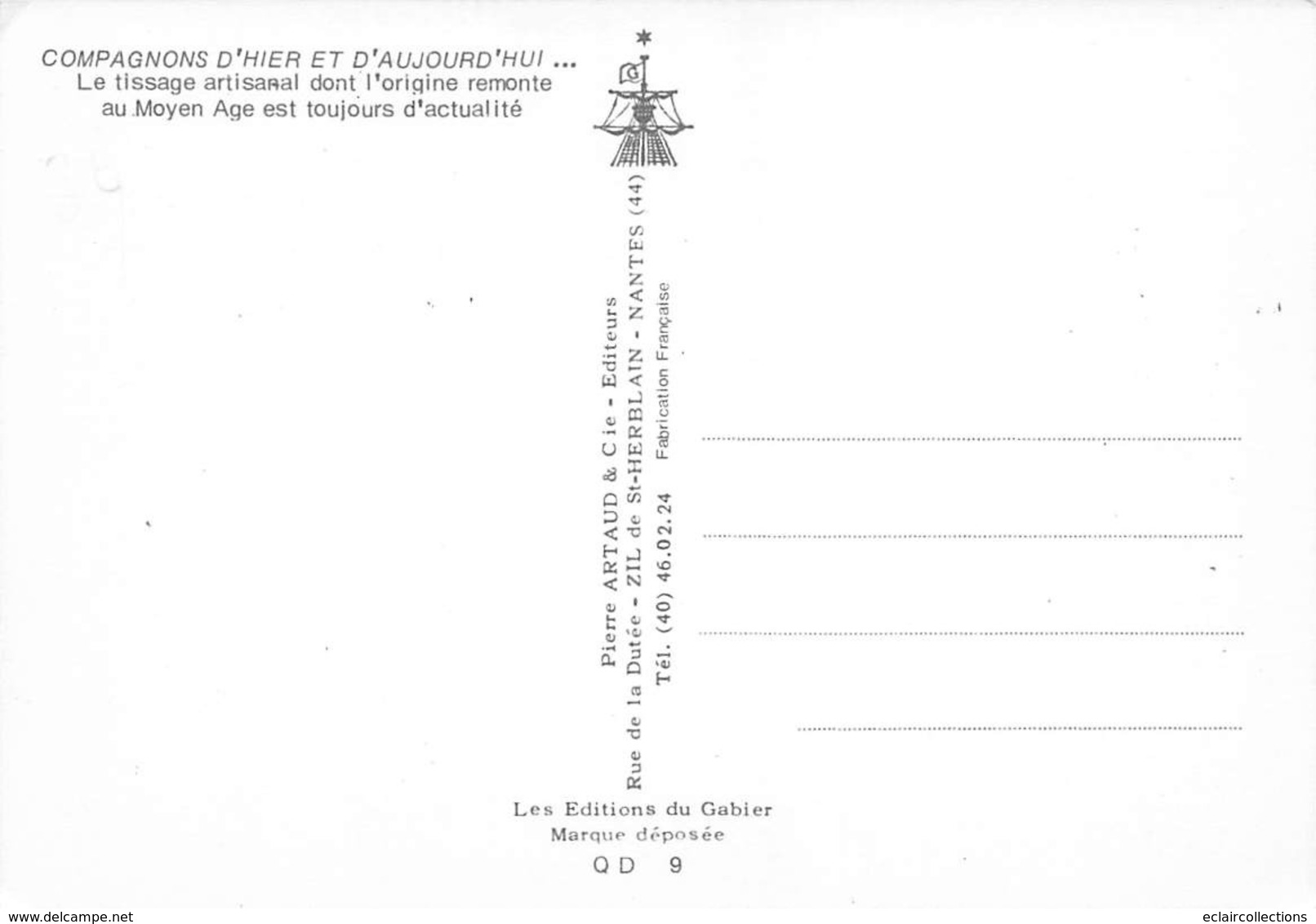 Thème.  Métiers Divers. Textile     Atelier De Tissage   10 X 15    (Voir Scan) - Andere & Zonder Classificatie