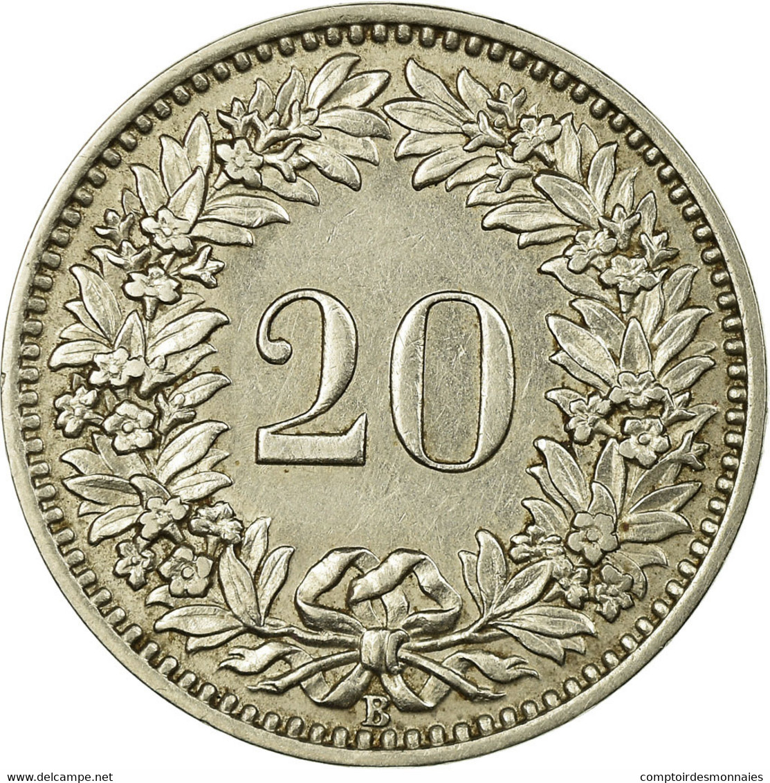 Monnaie, Suisse, 20 Rappen, 1925, Bern, TTB, Nickel, KM:29 - Autres & Non Classés