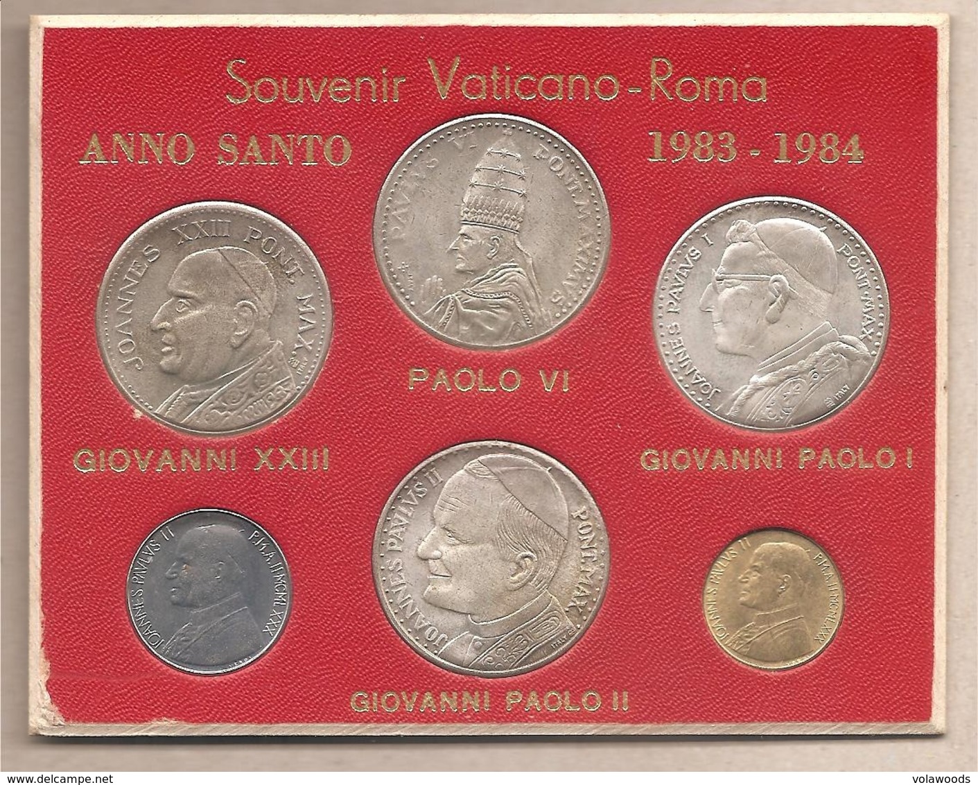 Vaticano - Anno Santo 1983-1984 - Carnet Souvenir:4 Medaglie Di Papi E 2 Monete - Vaticano