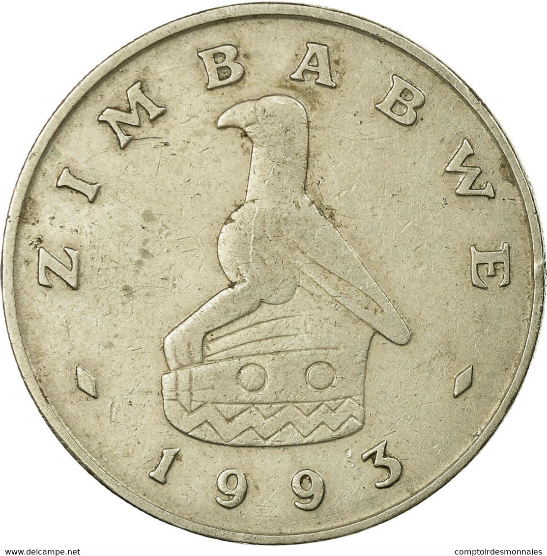 Monnaie, Zimbabwe, Dollar, 1993, TB+, Copper-nickel, KM:6 - Zimbabwe