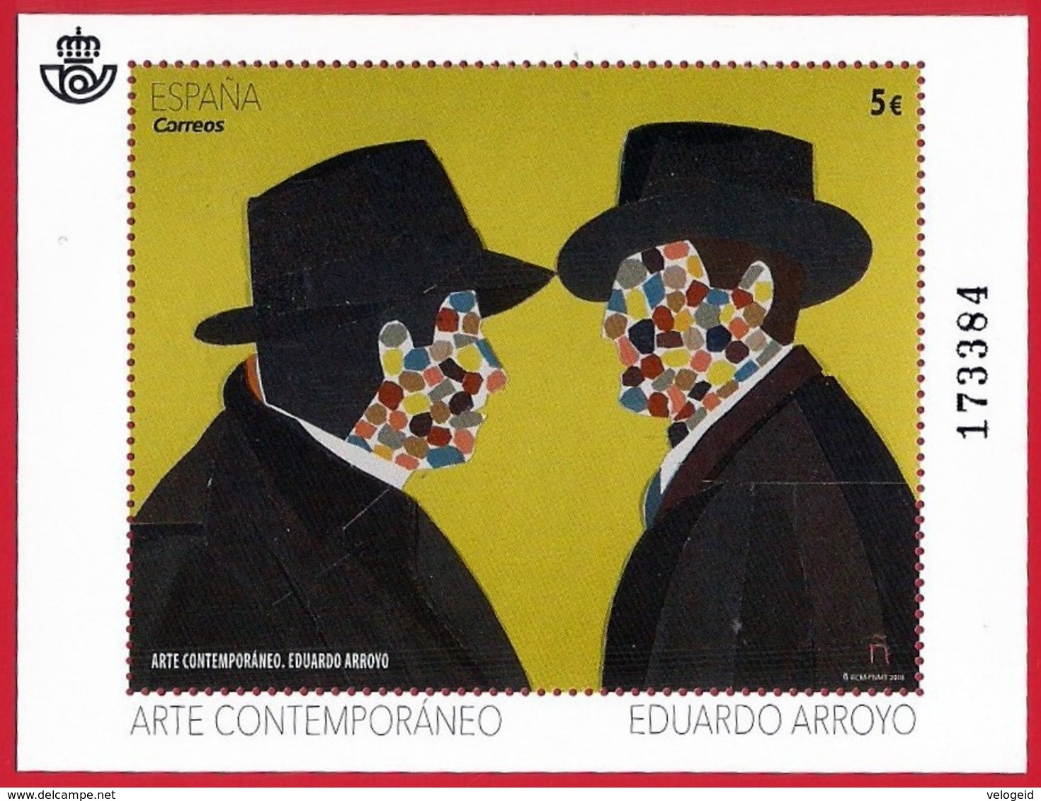 España. Spain. 2018. HB. Arte Contemporaneo. Eduardo Arroyo - Unused Stamps