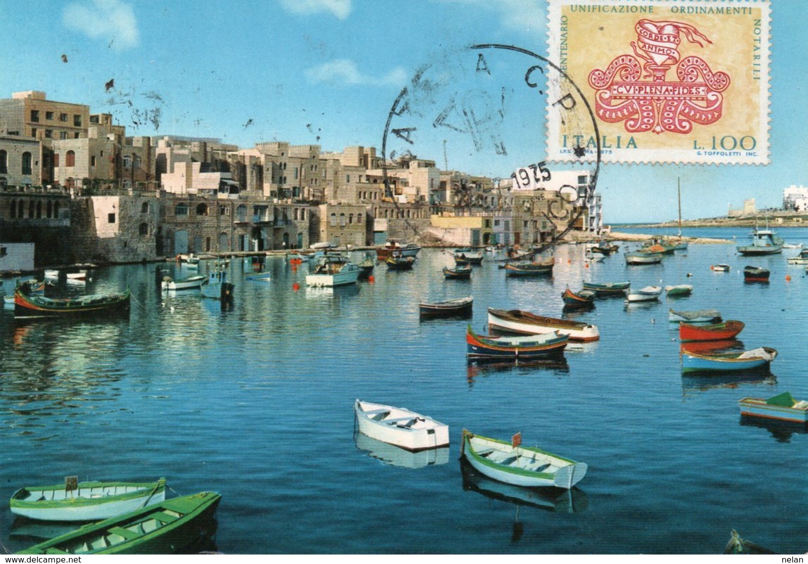MALTA-CATANIA C. P. FILATELICO 1975-F.G. - Malta