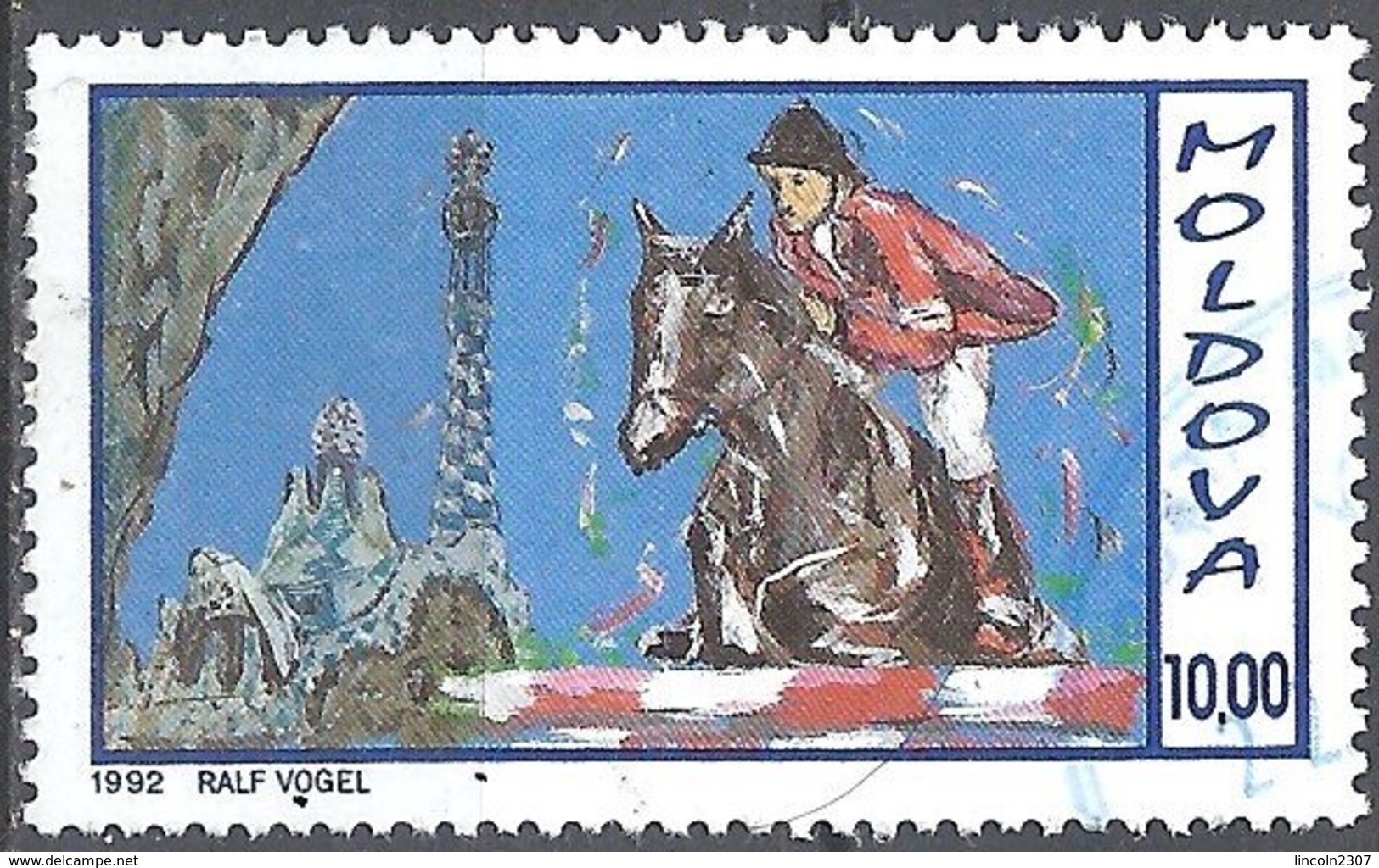 LSJP MOLDOVA EQUESTRIANISM HORSE 1992 - Moldova