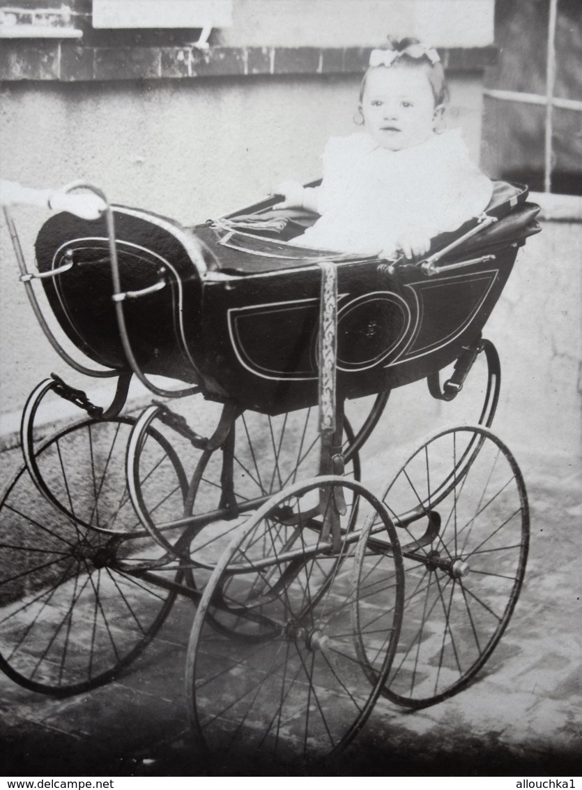 --☛ Années (±)1906 SAUSSET-LES-PINS ,BéBé & LANDAU POUSSETTE VINTAGE Photographie D'ordre Privé-Photo Originale Photos - Objets