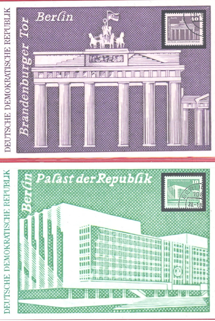 DDR  Michel # 1842 : 1967 **  Aufbau In Der DDR  Freimarkenserien  + Maximumkarten - Ungebraucht