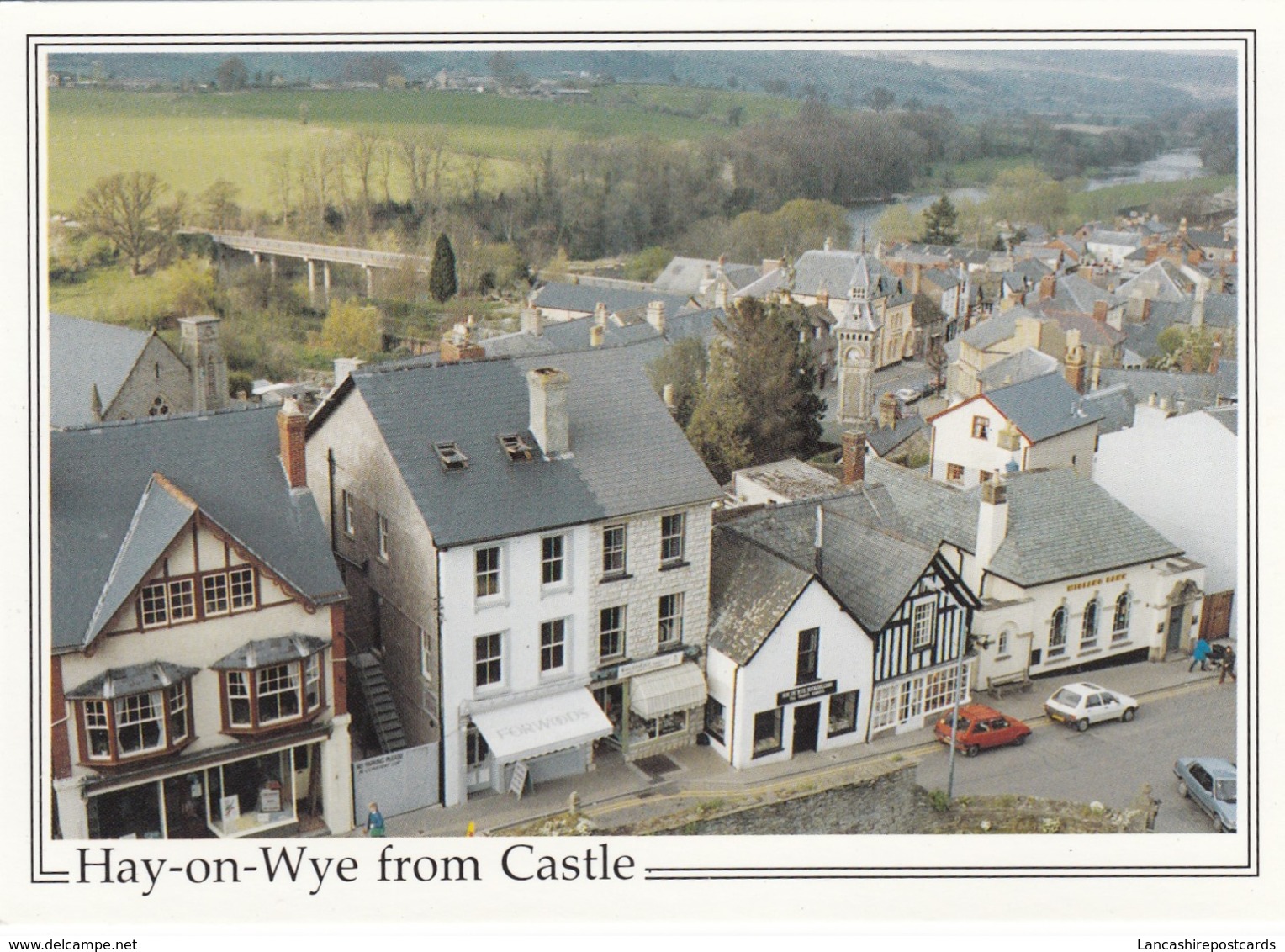 Postcard Hay On Wye From Castle By Grant & Son Of Hay My Ref  B23804 - Breconshire