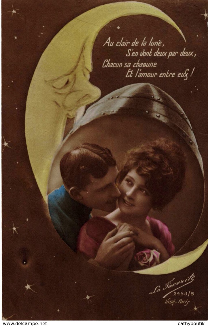 CP - Amour Carte Ancienne 1918 - Couples