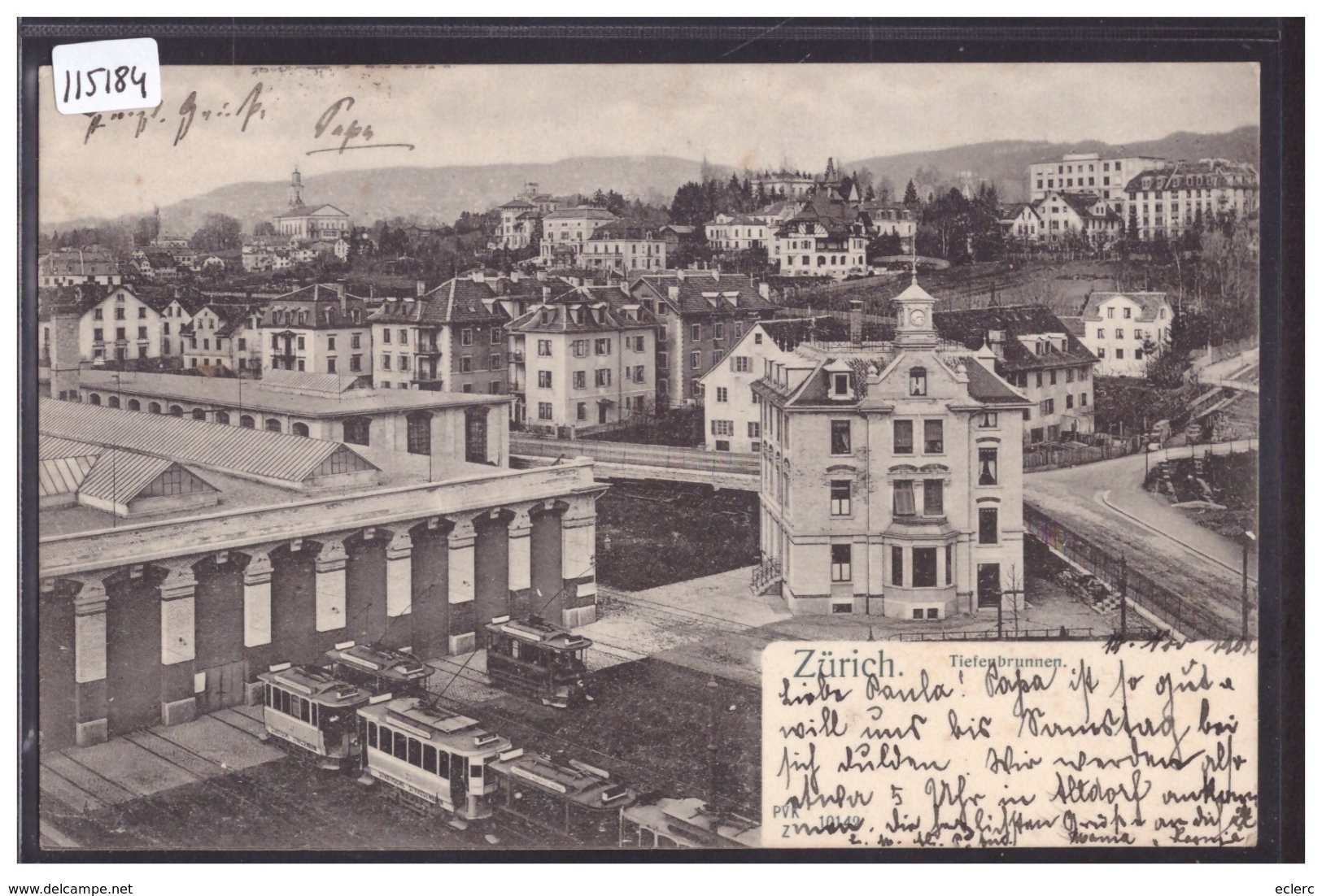 ZÜRICH - TRAMWAY DEPOT - TB - Zürich