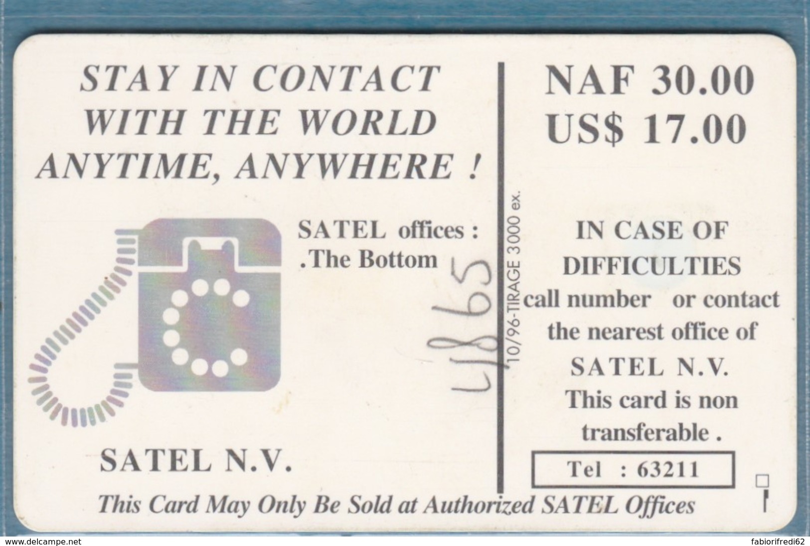 PHONE CARD-ANTILLE OLANDESI (E48.2.4 - Antille (Olandesi)