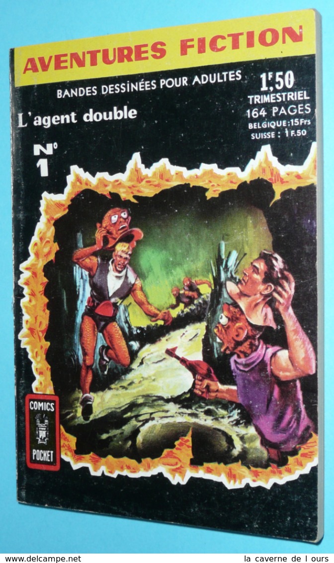 Ancienne BD Poche Adulte Aventure-Fiction L'Agent Double N° 1, 1966 - Piccoli Formati