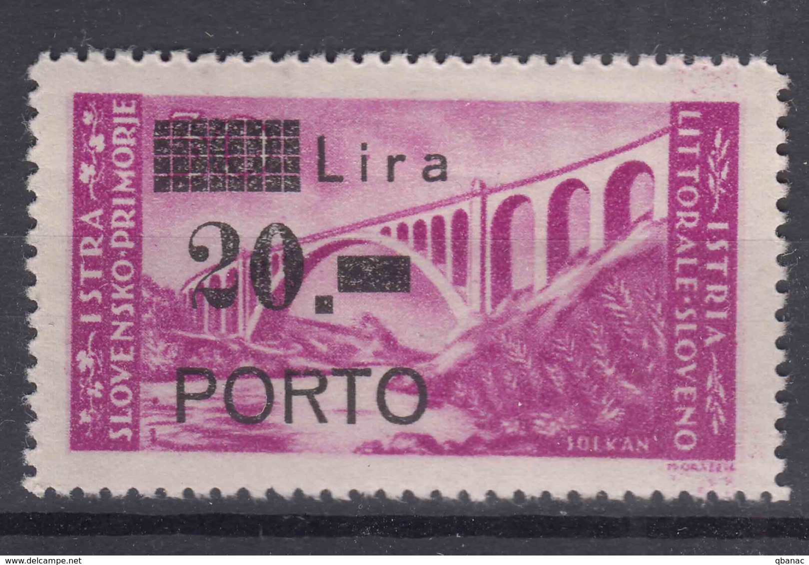 Istria Litorale Yugoslavia Occupation, Porto 1946 Sassone#12 Mint Hinged - Jugoslawische Bes.: Istrien