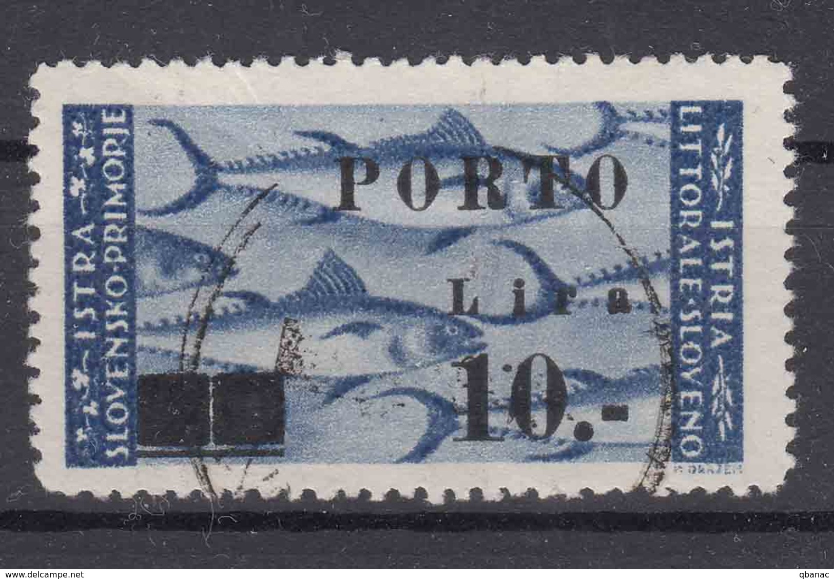 Istria Litorale Yugoslavia Occupation, Porto 1946 Sassone#17 Used - Jugoslawische Bes.: Istrien