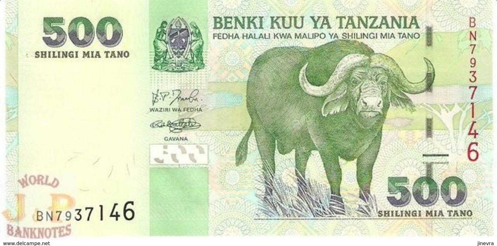 TANZANIA 500 SHILINGI 2003 PICK 35 UNC - Tanzania