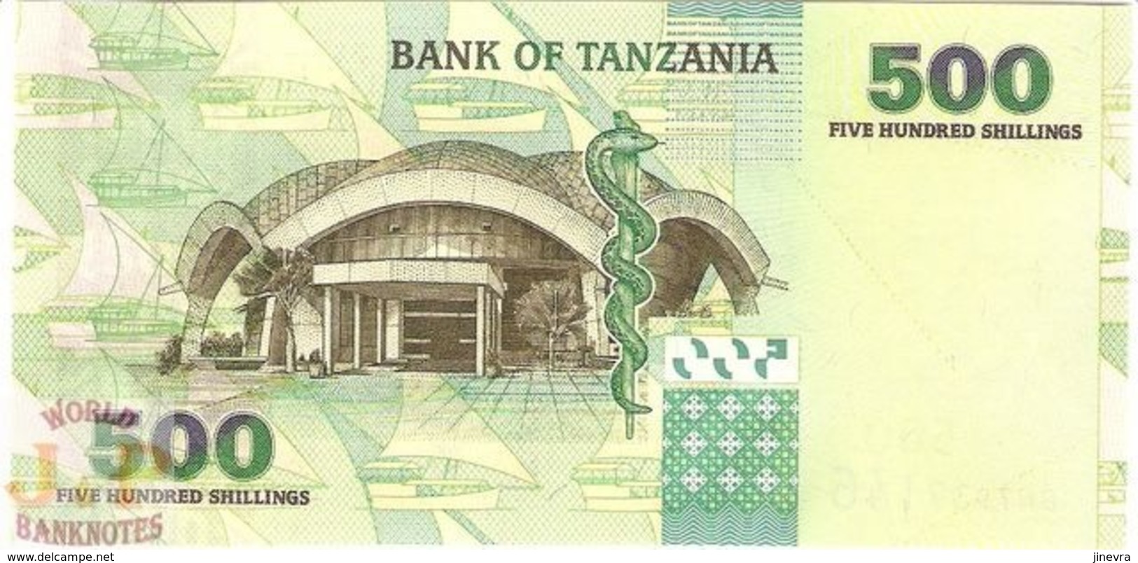 TANZANIA 500 SHILINGI 2003 PICK 35 UNC - Tanzania