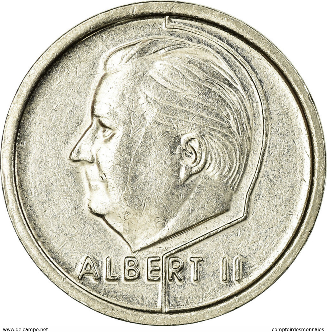 Monnaie, Belgique, Albert II, Franc, 1995, TB+, Nickel Plated Iron, KM:188 - 1 Franc