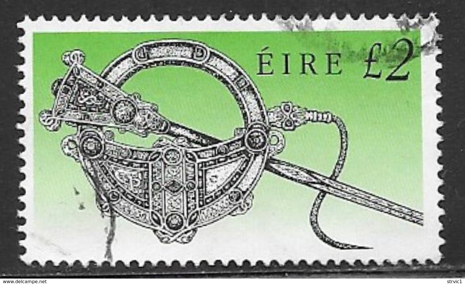 Ireland Scott # 792a Used 2# Art Treasure, Type LV, 1995 - Used Stamps