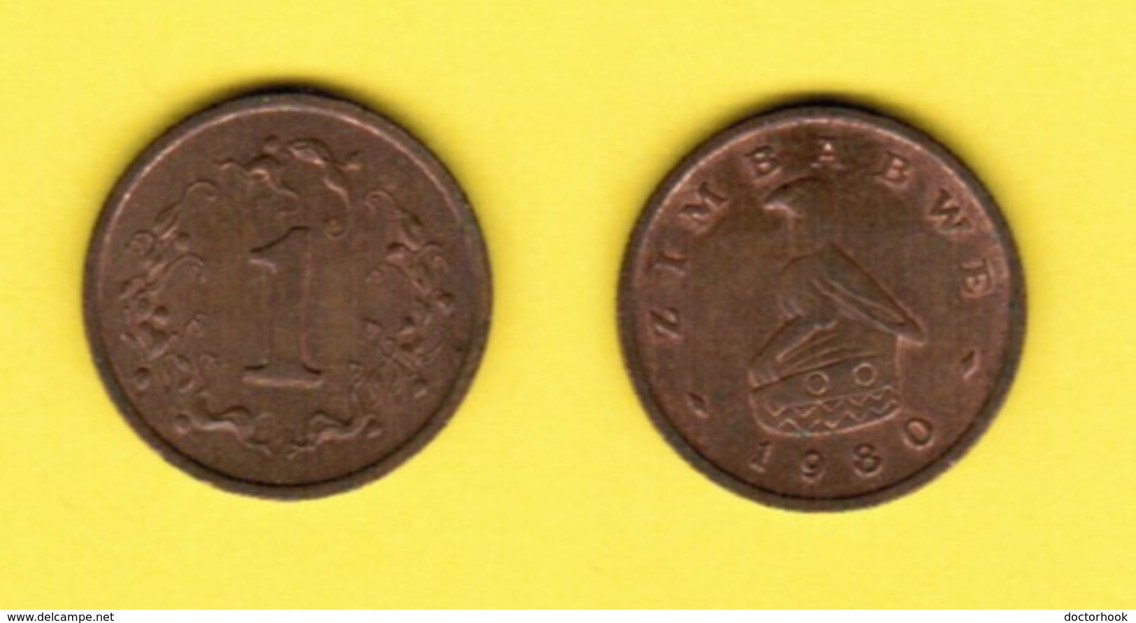 ZIMBABWE  1 CENT 1980 (KM # 1) #5434 - Zimbabwe