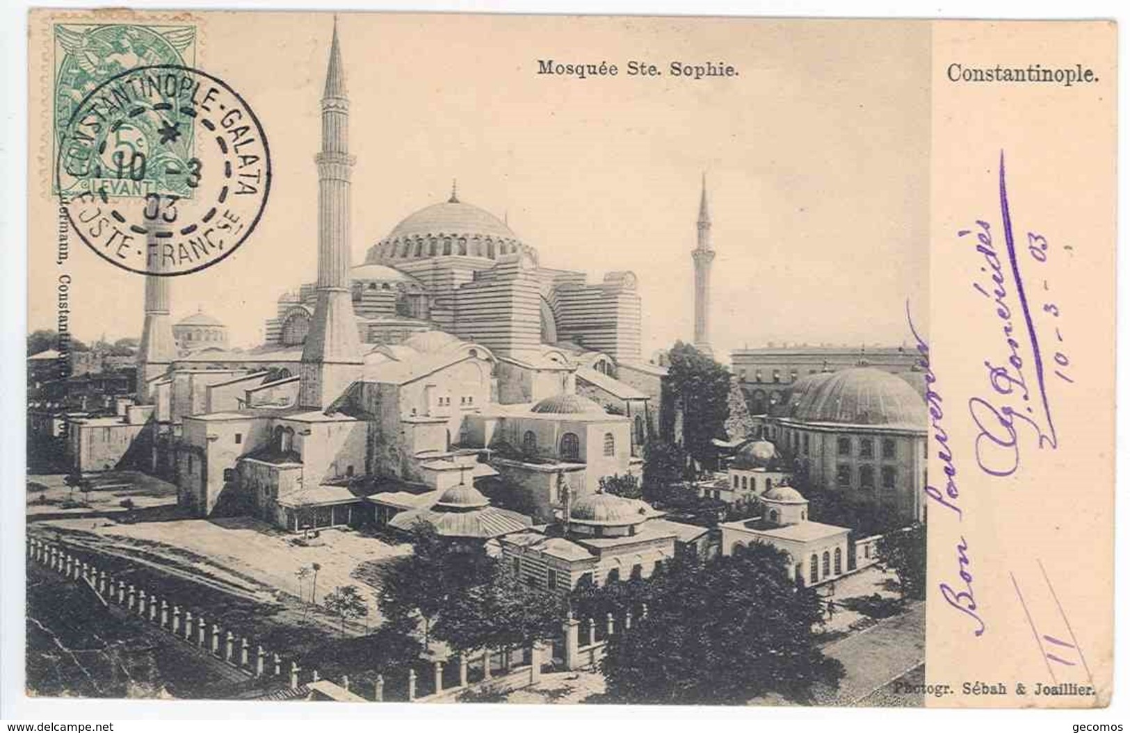 TURQUIE - CONSTANTINOPLE - Mosquée Ste Sophie - Turquie