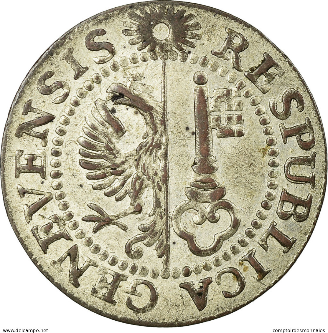 Monnaie, SWISS CANTONS, GENEVA, Sol, 1785, TTB+, Billon, KM:87 - Autres & Non Classés