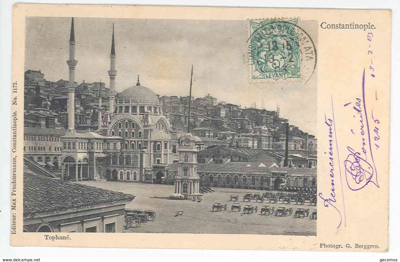 TURQUIE - CONSTANTINOPLE - Tophané - Turkije