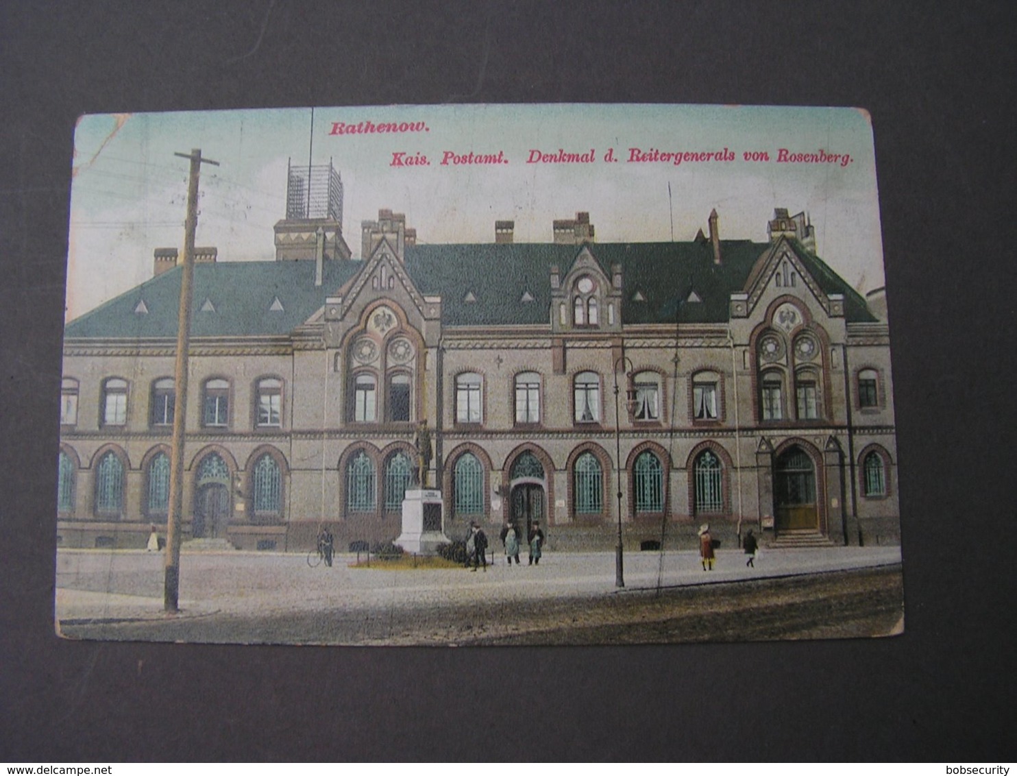 Rathenow , Postamt Mit Bahnpost Berlin1912 - Rathenow