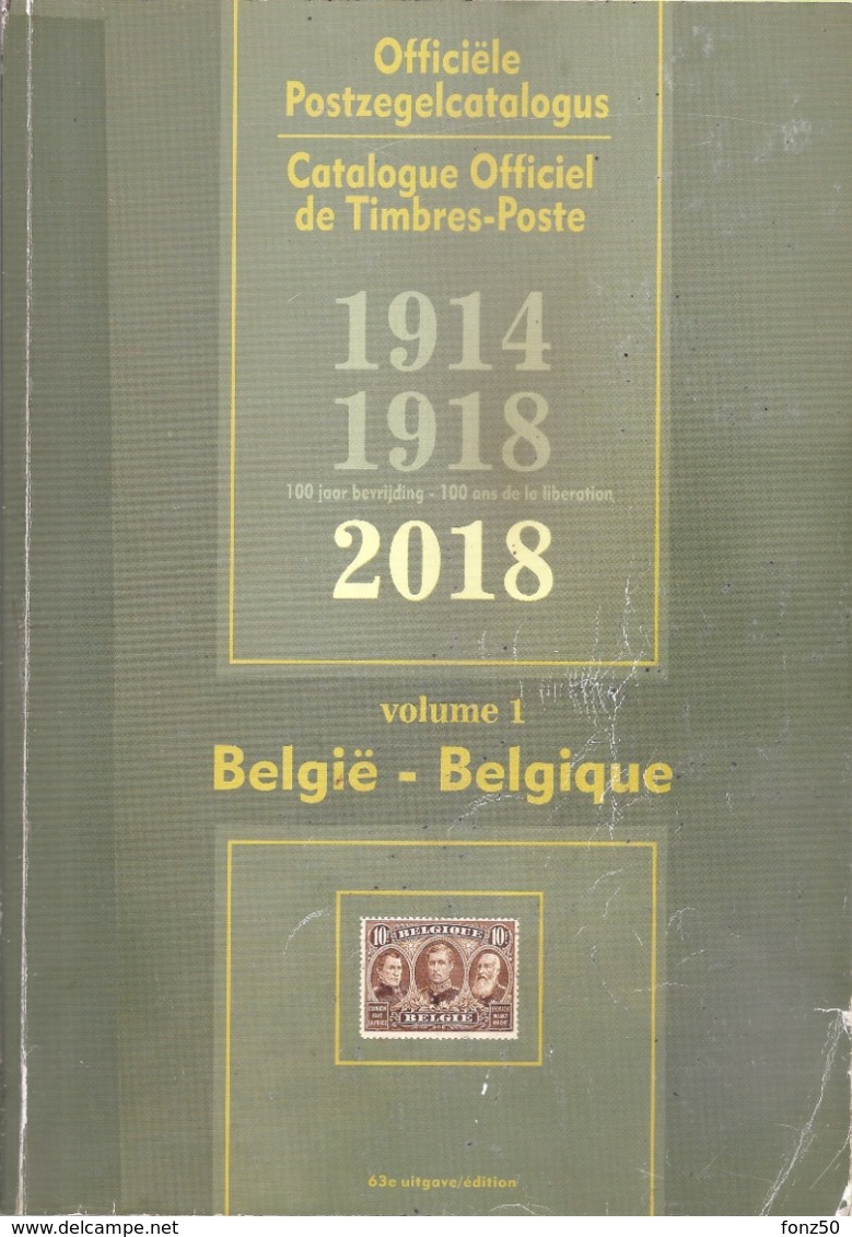 CATALOGUS BELGIE 2018 - Deel 1 - Autres & Non Classés