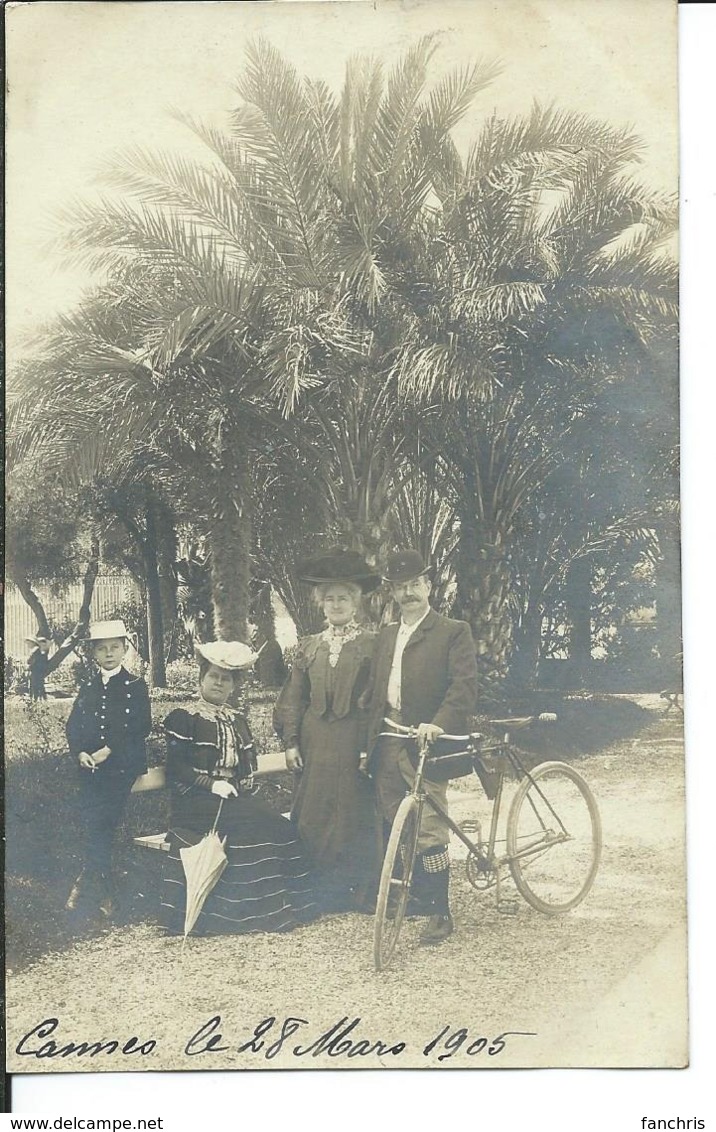 Cannes- Le 28 Mars 1905 Carte Photo - Cannes