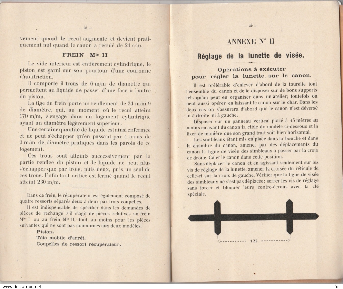 Livret - Notice : Artillerie : CANON De 37 S. A. Pour Chars Légers - Description Fonctionnement Entretien - Documents