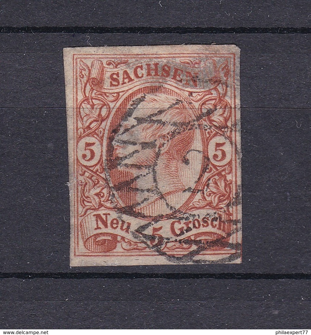 Sachsen - 1856/63 - Michel Nr. 12 - Gest. - 80 Euro - Saxe