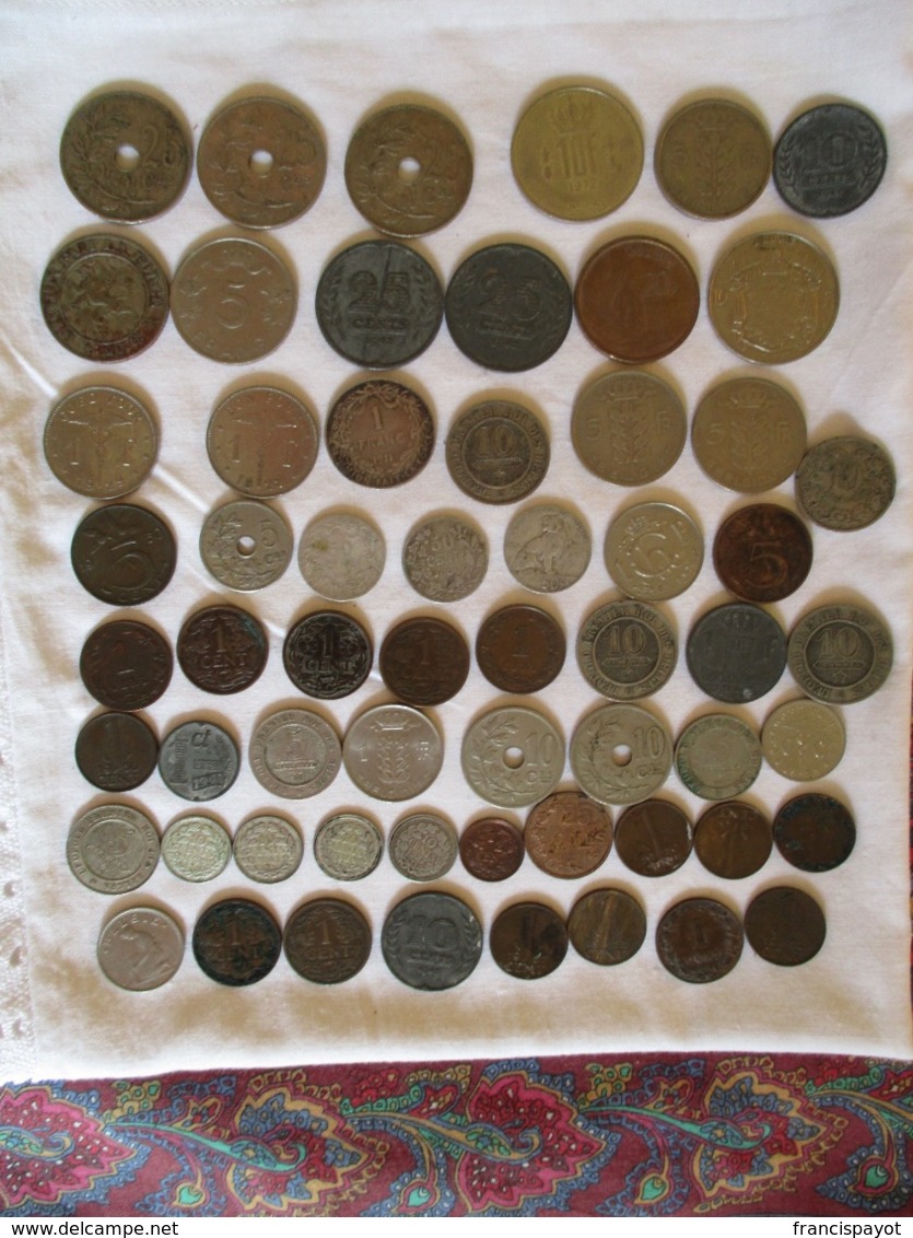 Lot BENELUX: 60 Pièces + 8 Silver - Vrac - Monnaies