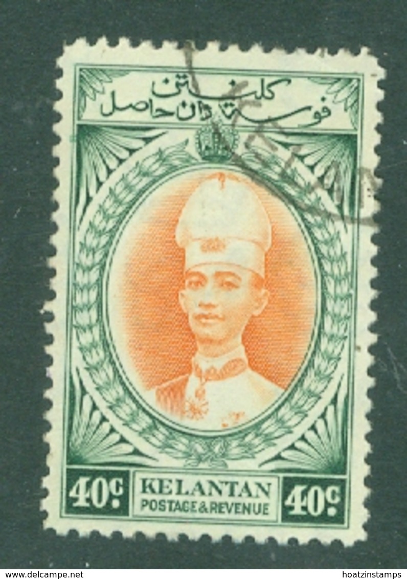 Malaya - Kelantan: 1937/40   Sultan Ismail    SG50    40c     Used - Kelantan