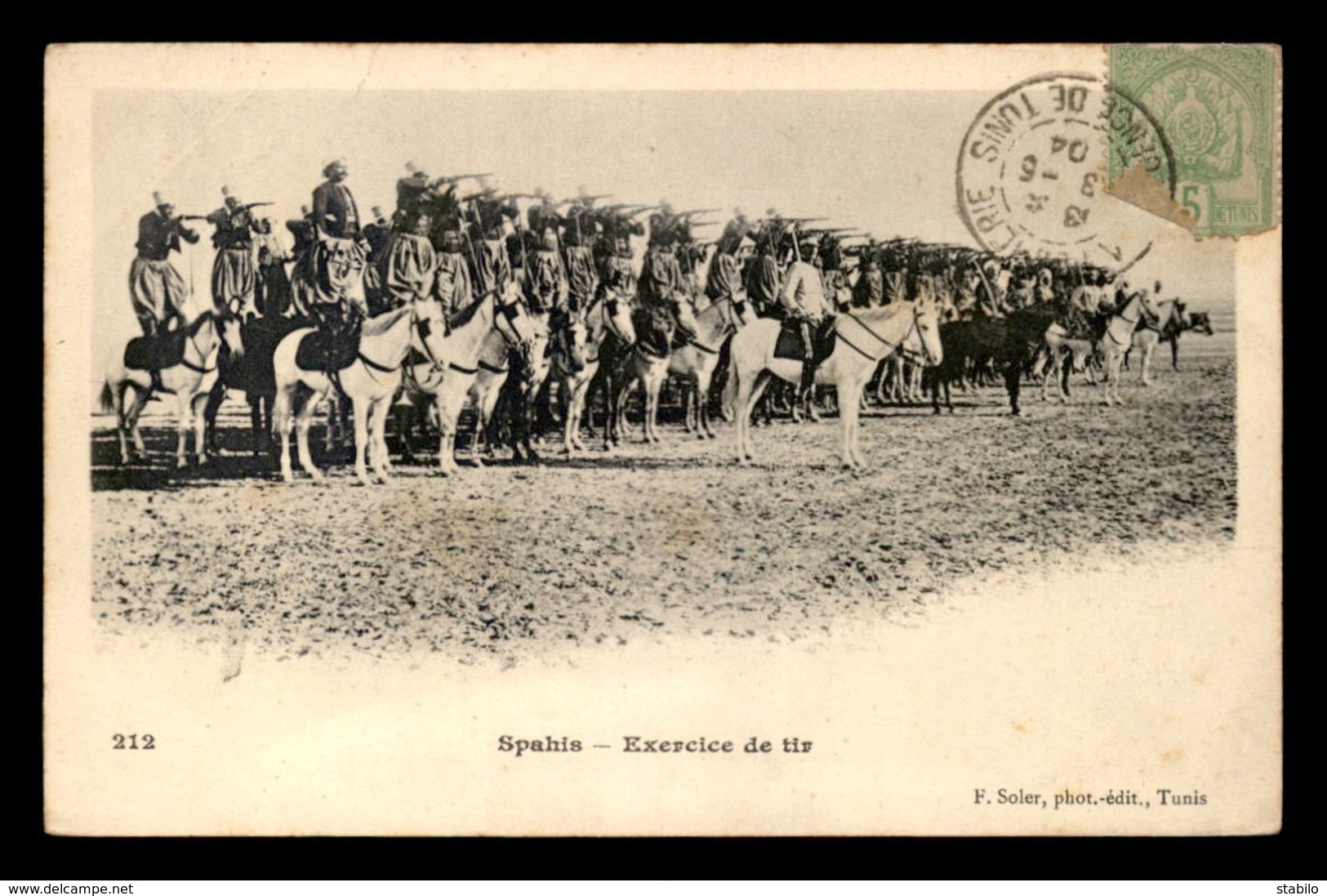 MILITARIA - SAHARA - SPAHIS - EXERCICE DE TIR - Regimientos