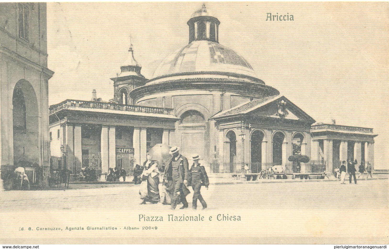 12785 - Ariccia - Piazza Nazionale E Chiesa - (Roma) F - Altri & Non Classificati