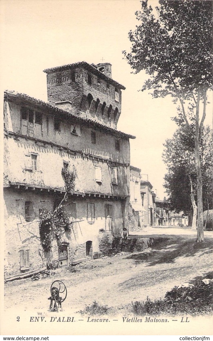 CPA FRANCE 81 "Lescure, Vieilles Maisons" - Lescure