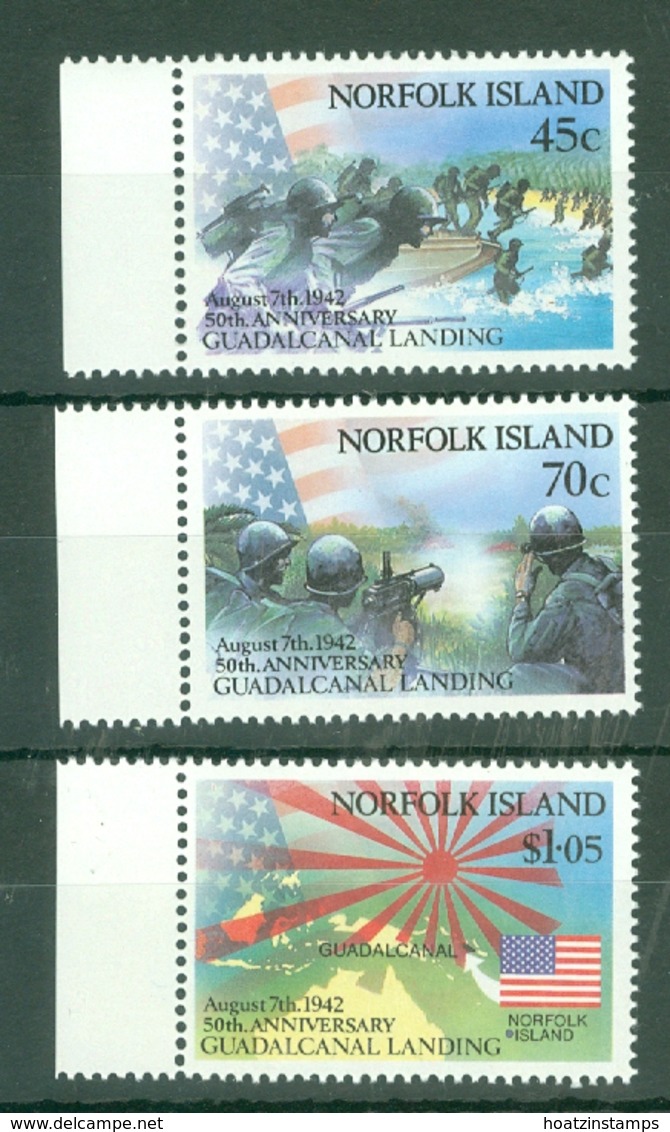 Norfolk Is: 1992   50th Anniv Of Battle Of Guadalcanal      MNH - Norfolk Island