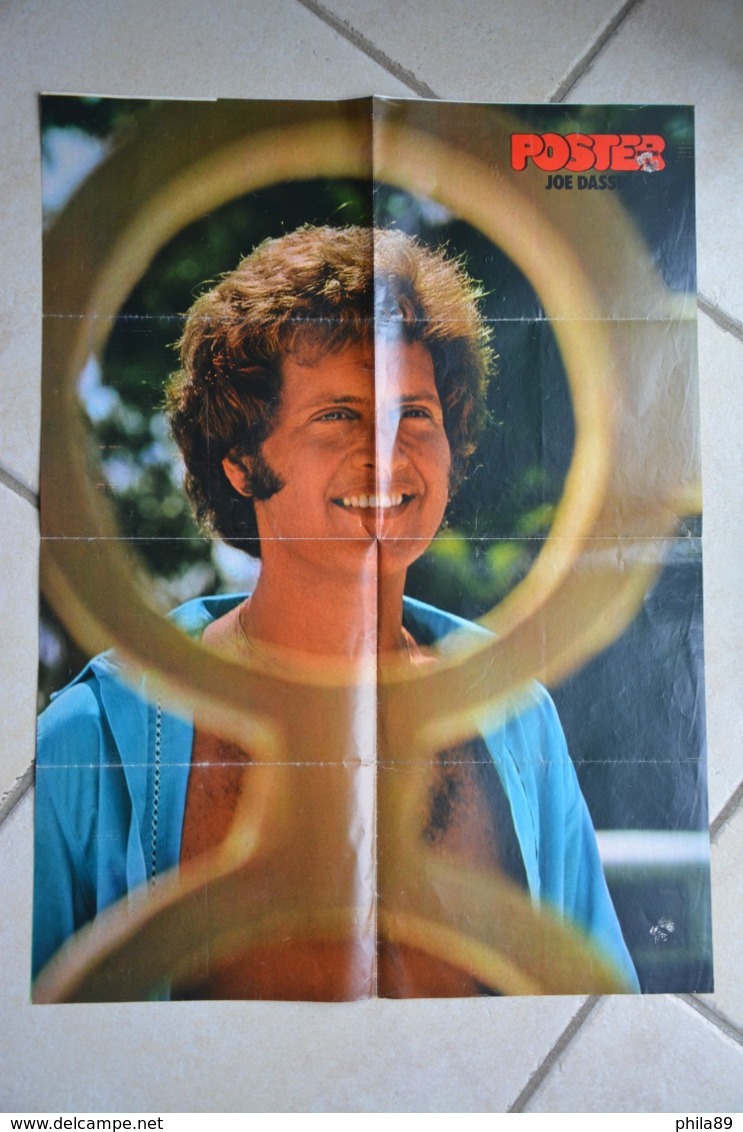 Poster"Joe DASSIN"-poster Magazine-au Dos Sheila Et Ringo Enfin Seuls(57 Cm Par 42 Cm) - Affiches & Posters