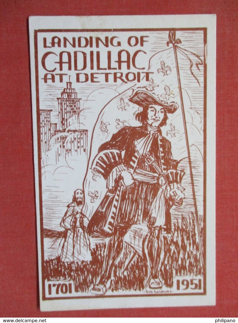 Landing Of Cadillac At Detroit  1701-1951       Ref 3642 - History