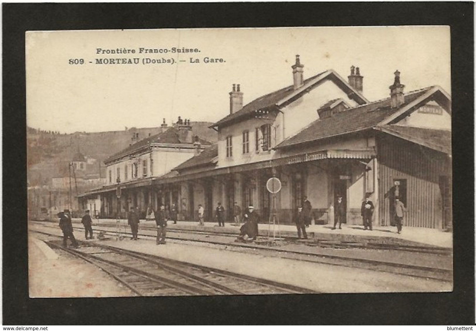 CPA Doubs 25 Morteau écrite La Gare Chemin De Fer - Other & Unclassified