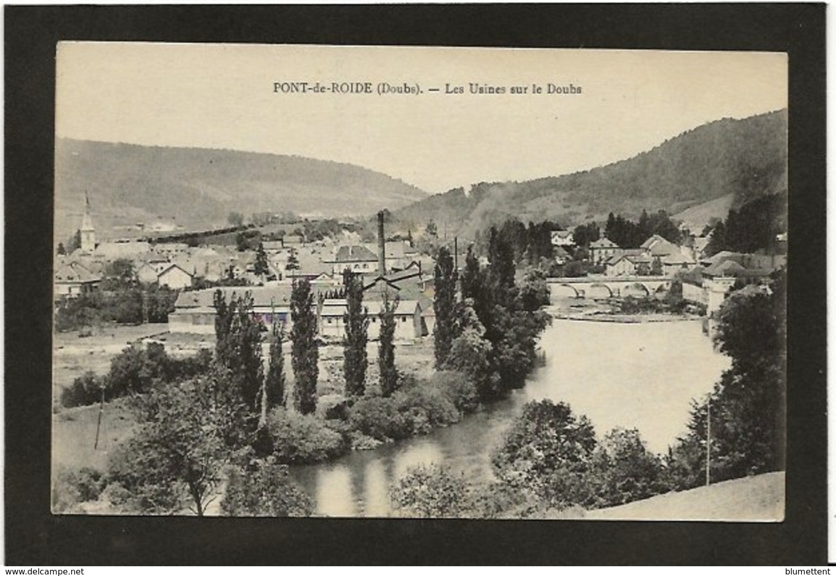 CPA Doubs 25 Pont De Roide écrite Usines - Other & Unclassified