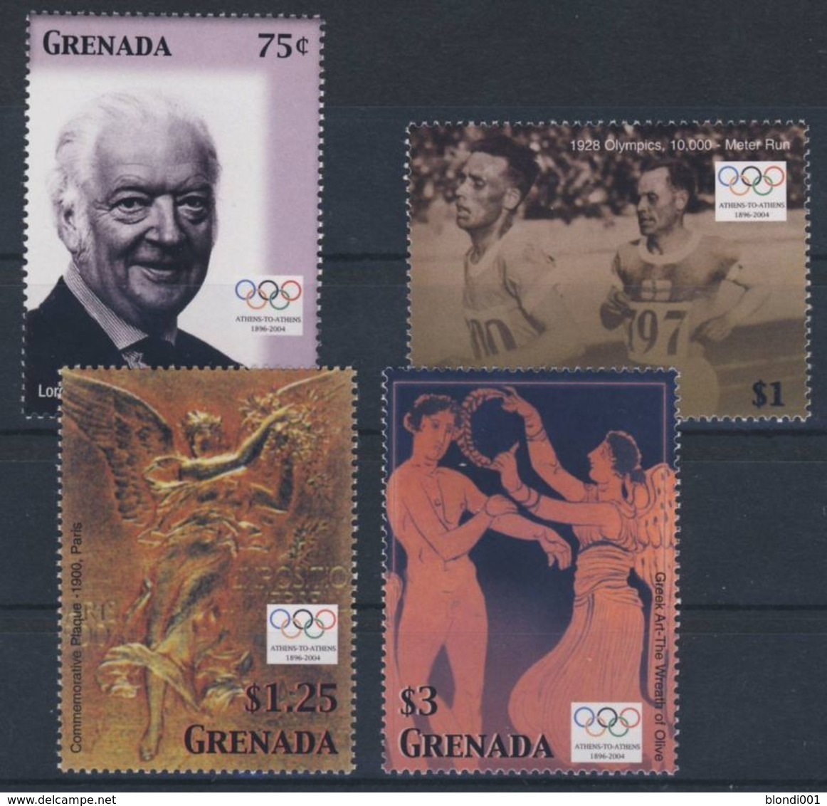 Olympics 2004 - History - Athletics - GRENADA - Set MNH - Summer 2004: Athens